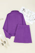 Half Zip Collared Pullover Pocket Mini Skirt Two Piece Dresses